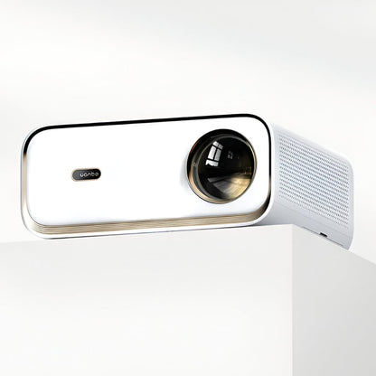 WANBO X5 1080P 1100ANSI Android 9.0 Smart Projector - White by Wanbo features a sleek design with high brightness and auto-focus technology.