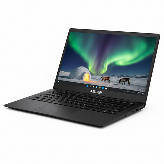 Mecer Z140C-Xpress-W2 14-inch laptop side and port view