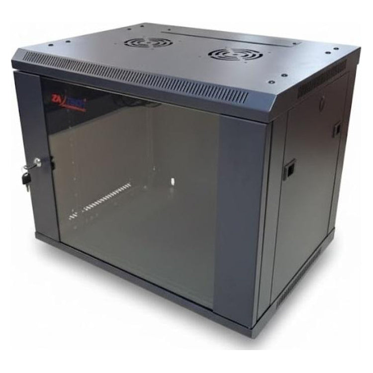 ZATECH ZA-CAB9U 9U 600 × 450mm cabinet (ZA-CAB9U) – side view