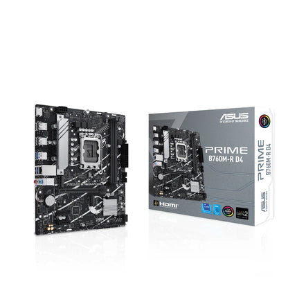 ASUS Motherboard/LGA1700/12/13/14th Gen/DDR4/2xDIMM/MAX64GB/ 2xM.2/4xSATA/ 1xPCIe4x16/ 2xPCIe4x1/1xHDMI/PS2/6xUSB