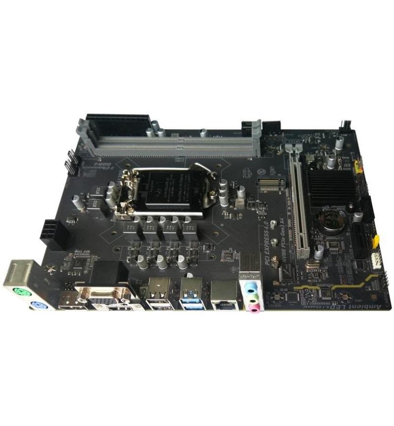 Arktek Intel H510 Chipset with Socket LGA1200, Dual Channel DDR4, HDMI, USB 3.2, Micro-ATX design for versatile use.