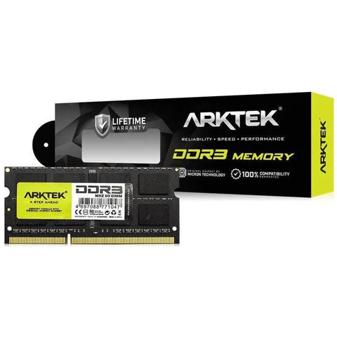 Upgrade your laptop with the Arktek AKD3S4N1600 4GB DDR3 1600MHz SO-DIMM Laptop Memory Module for enhanced performance.