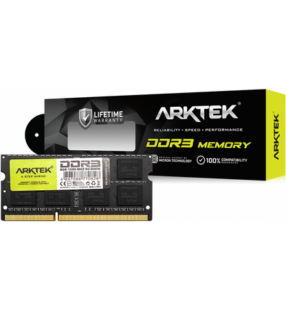 Upgrade your laptop with Arktek AKD3S8N1600 8 GB DDR3 1600 MHz SO-DIMM for reliable and fast performance.