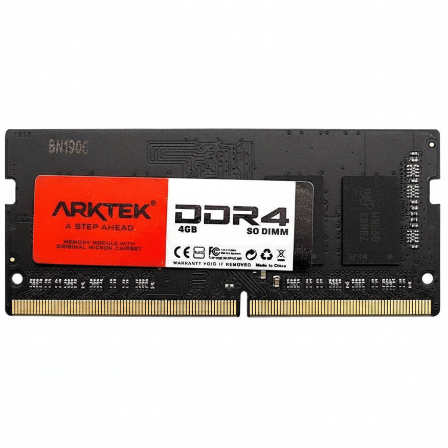 Arktek DDR4 4GB SO DIMM memory module on a white background