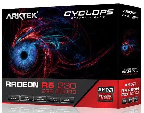 Arktek AMD Radeon R5 230 2GB DDR3 Graphics Card – VGA, DVI, HDMI support for enhanced everyday desktop use.