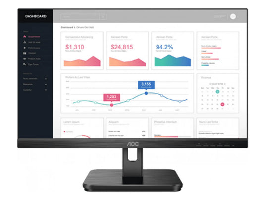 AOC Monitor 27” 1920x1080; 1 ms response time; VGA; HDMI; all cables included; VESA; 4 year warranty
