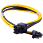 Microworld 6Pin Male to Male 30cm Cable - Computer Power Supply Component