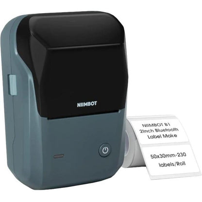 Niimbot B1 Portable Thermal Label Printer - Lake Blue – view 1