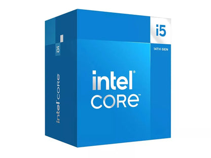Intel Core i5 14400F Up to 4.7 GHZ; 10 Cores (6P+4E); 16Thread; 20MB Smartcache; 65W TDP; Intel® Laminar RM1 Cooler included; NO