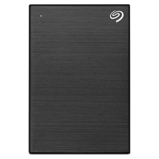 Elevate your storage with the Seagate One Touch 5 TB Portable HDD – Black, featuring USB 3.2 Gen 1 and AES-256 encryption.