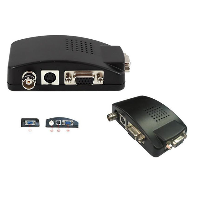 BNC + SVIDEO TO VGA