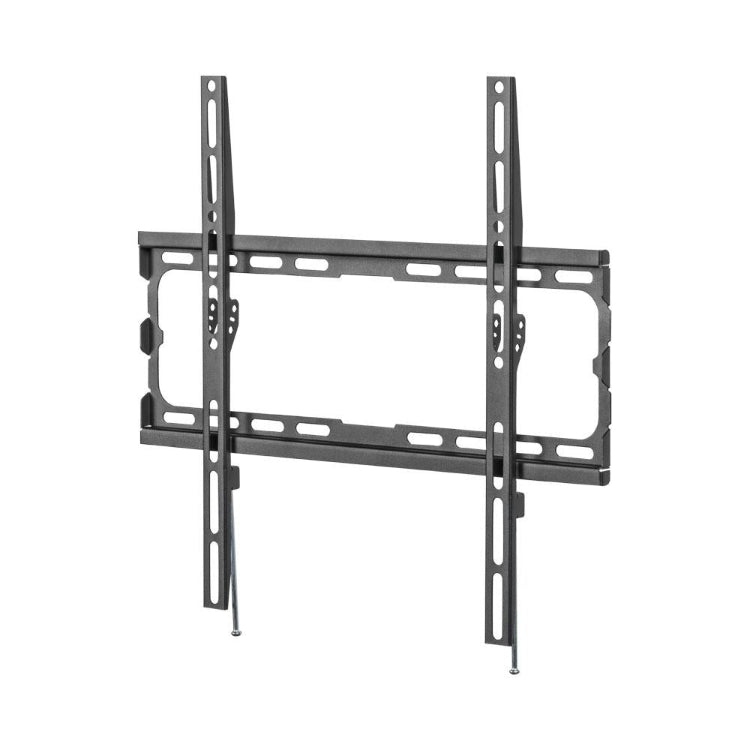 Black TV wall mount on a white background