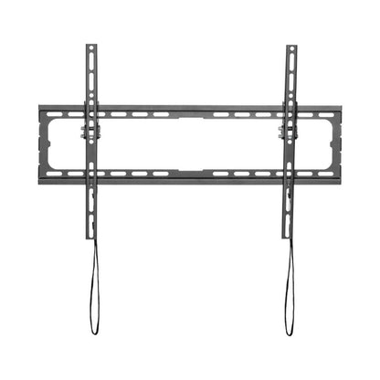 Black TV wall mount on a white background