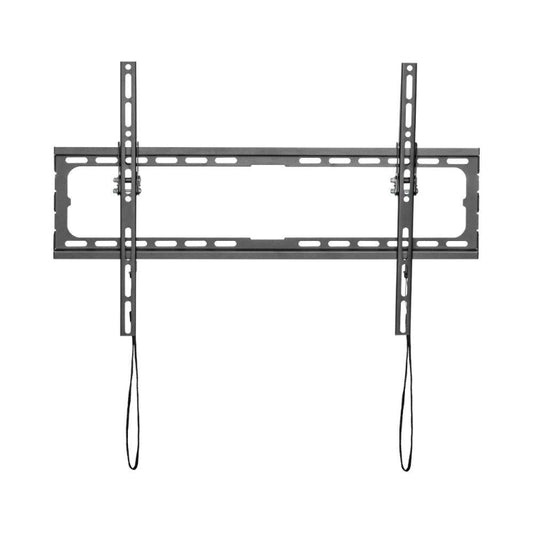 Black TV wall mount on a white background