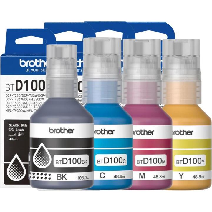 Brother BTD100 Original Ink Bottle Multipack CMYK