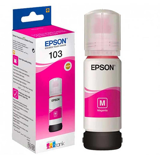 Epson 103 Ecotank Magenta ink bottle.7500 pages @ 5% coverage. .