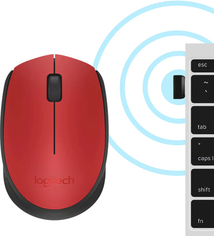 Logitech M171 Wireless Mouse – Red