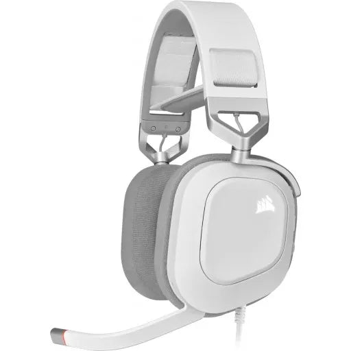 HS80 RGB USB Premium Gaming Headset with 7.1 Surround Sound; White.