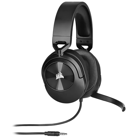 HS55 Stereo Carbon Headset; 50mm Audio Drivers; Omnidirectional mic; Analog; On-ear volume and mute controls - PC/PS/XBOX