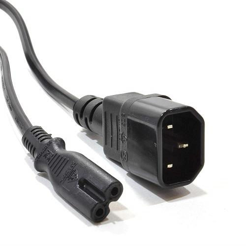 Microworld C14 to C7 Power Cable 1.8m 2x0.75mm2 for Computer Components