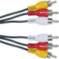 Microworld 3RCA Male to Male Cable 5.0m for DVD Players and TVs