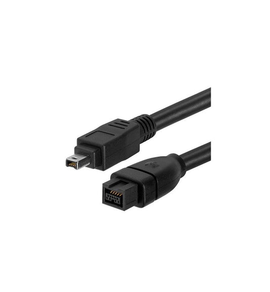 MicroWorld FireWire 4-Pin to 9-Pin Cable – IEEE 1394 Adapter for connecting DV camcorders to Mac/PC devices.