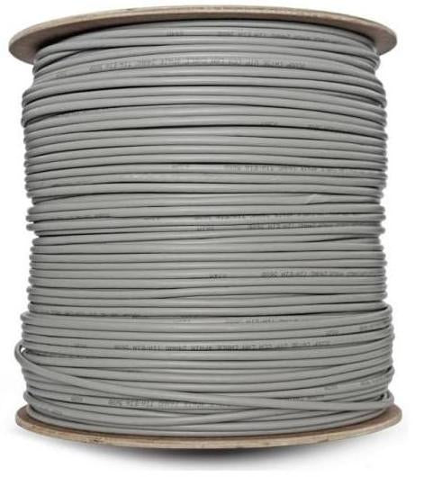Microworld Cat5E Network Cable 500M CCA UTP 4 Pairs Light Grey for High-Speed Connectivity