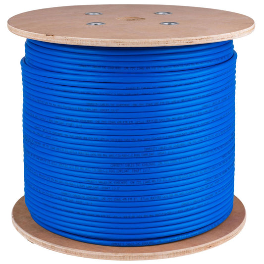 Microworld Cat6 500M UTP Network Cable - 0.50mm CCA, 4 Pairs, Blue PVC Insulation