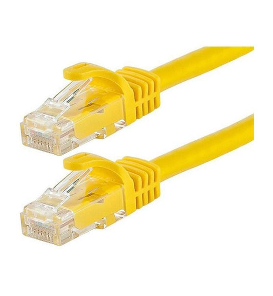 Microworld Cat6 2M Yellow Ethernet Cable - High-Speed Networking Connection