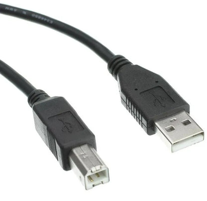 USB 1.8m printer cable A Male + B M; Black / blue