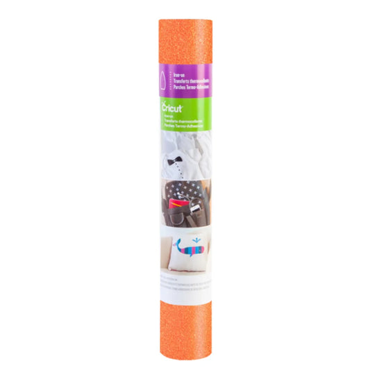 2003260 - Cricut Glitter Iron-On  30x48cm (Fluorescent Orange)