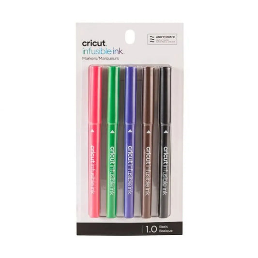 2006256 - Cricut Explore/Maker Infusible Ink Medium Point Pen Set 5-pack (Basics) 1.0mm
