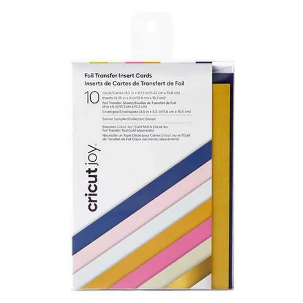 2009224 - Cricut Joy Insert Cards 11.4x15.9cm 10-Pack (Sensei Sampler) With Foil Sheets