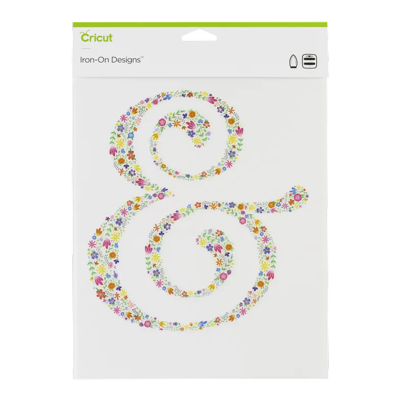 2004927 - Cricut Iron On Designs Floral Ampersand 21.5x30cm