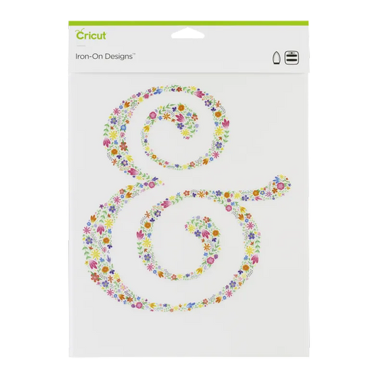 2004927 - Cricut Iron On Designs Floral Ampersand 21.5x30cm