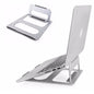 TBYTE Slim Aluminum Laptop Stand - Adjustable Cooling Riser for MacBook/PC with sleek, sturdy aluminum design for ergonomic workspace.