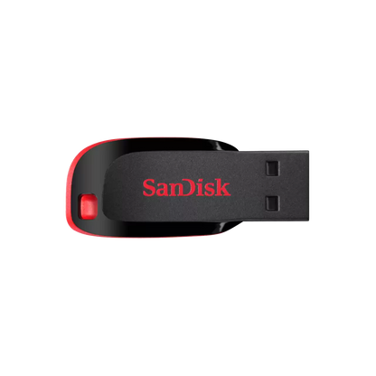 SanDisk Cruzer Blade USB Flash Drive – 64GB, Compact  Red – SanDisk SDCZ50-064G-B35