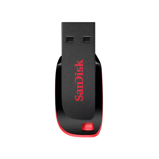 SanDisk Cruzer Blade USB Flash Drive – 64GB, Compact, Red – SDCZ50-064G-B35 by SanDisk