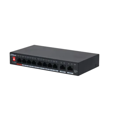 Dahua 10-Port Gigabit Unmanaged Desktop Switch with 8-Port PoE