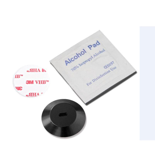 Adhesive Laptop Security Lock Slot Base | Stick-On Lock Mount for Laptop / Tablet / Phone | 25mm