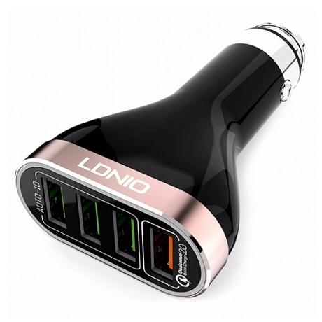 USB CAR CHARGER - 4P 6.6A QC