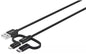 3-In-1: 1.2M - Charge & Sync Braided