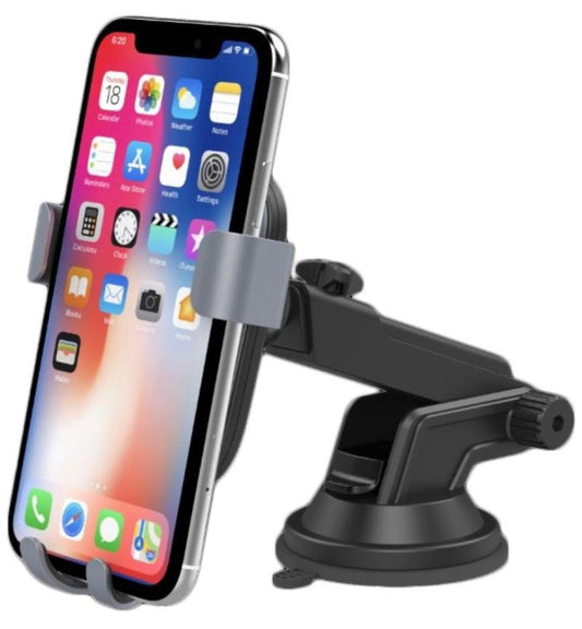 Philips Car Mount with 10W Qi Wireless Charging – Secure Dashboard holds your phone safely while charging on the go.