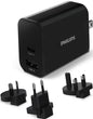 Charge on the go with the Philips USB Travel Charger with Dual USB Ports – Compact, Fast and versatile for universal use.