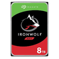 Seagate IronWolf 8TB NAS Internal Hard Drive – 3.5" SATA 6Gb/s 7200RPM 256MB Cache – ST8000VN004 for NAS storage.