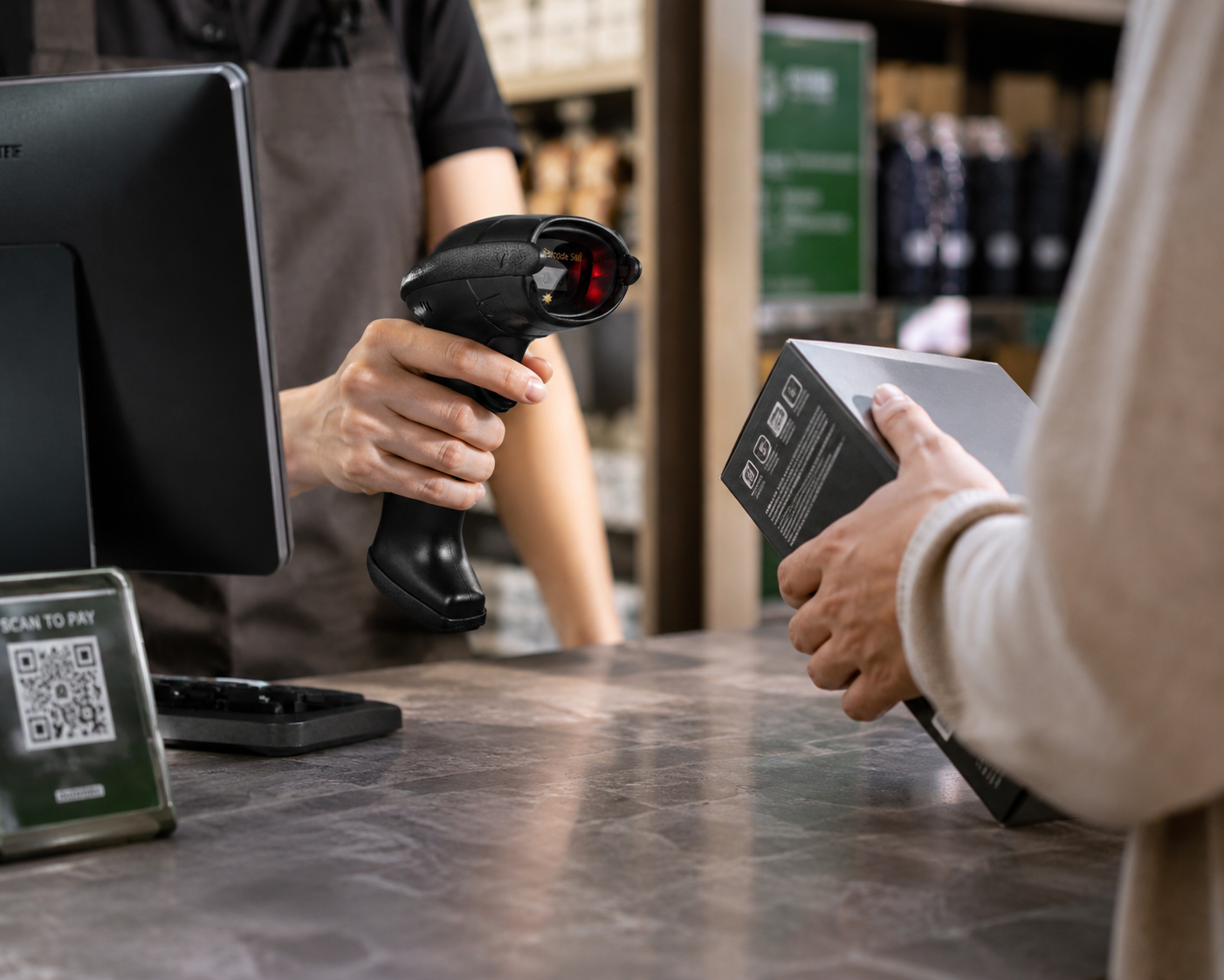 Mlink DS6202B Wireless Bluetooth 2D Barcode Scanner with Charging Base
