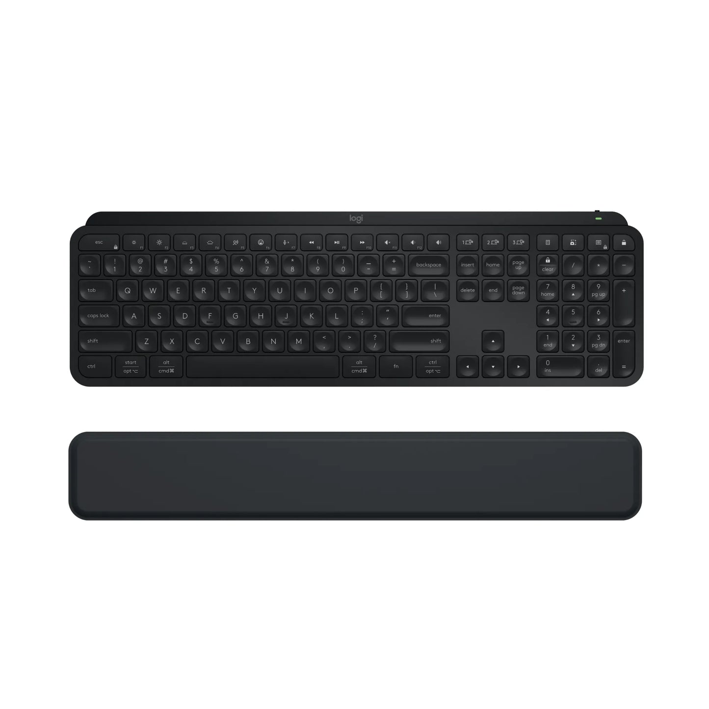 920-011614- Logitech MX Keys S Perfomance Combo:  MX Master 3S; MX Keys S & MX Palm Rest- GRAPHITE