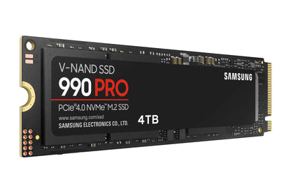 SAMSUNG MZ-V9P4T0BW 990 PRO 4 TB NVMe SSD - Read Speed up to 7450 MB/s; Write Speed to up 6900 MB/s; Random Read up to 1400000 I