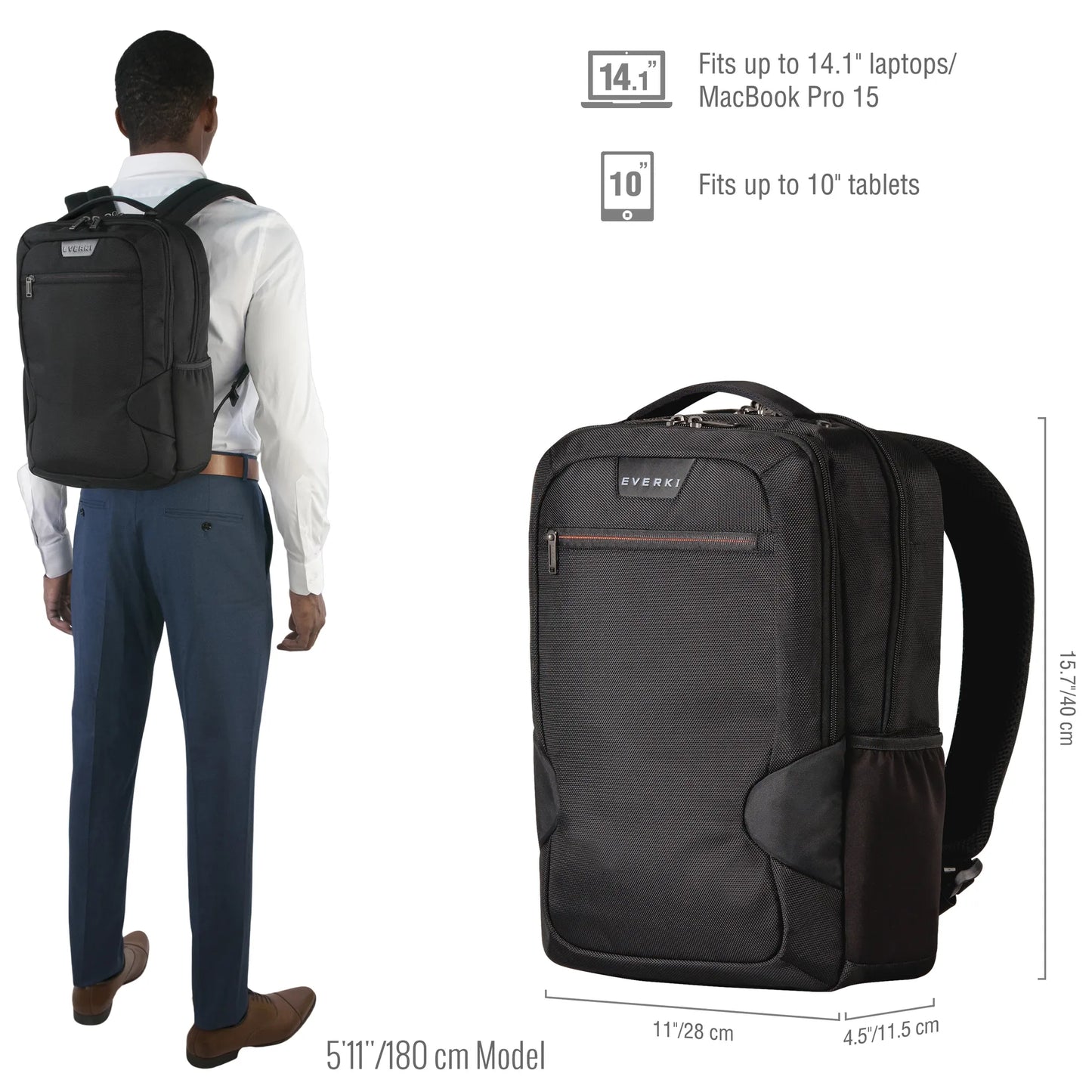 EVERKI EKP118 STUDIO 15'' SLIM LAPTOP MACBOOK BACKPACK