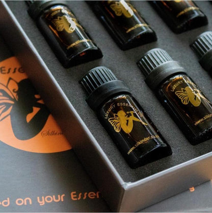 Silkinder Luxury Aromatherapy Essential Oils Collection - 8 Bottles of Pure Bliss (including Ylang-Ylang) for wellness.